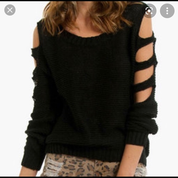 LF Stores Pippa Lynn ladder sleeve sweater - Picture 4 of 4